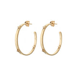amy gold hoops with gold stars
