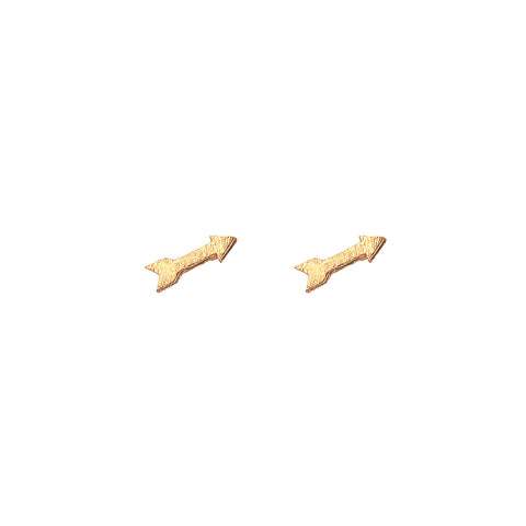 emilia arrow studs - gold