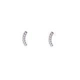 davinia ear stud  - white topaz