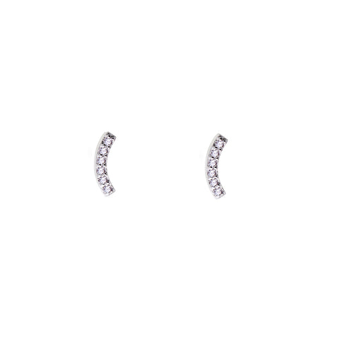 davinia ear stud  - white topaz
