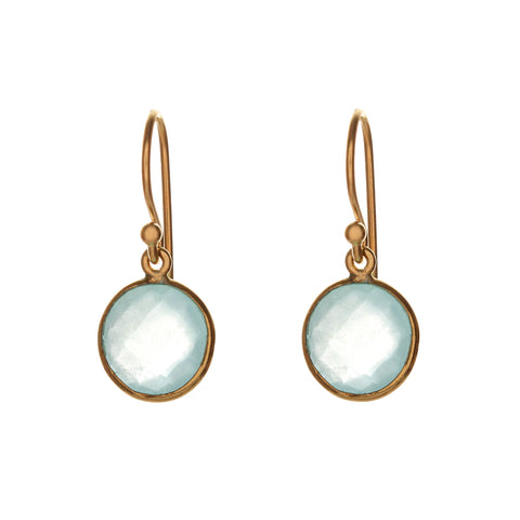 sophie drop earrings - aqua