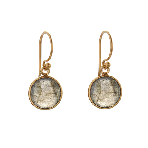 sophie drop earrings - grey smoke