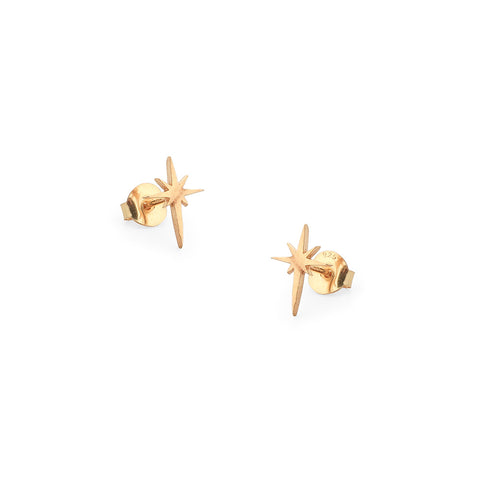 emilia north star studs / EARRINGS, gold