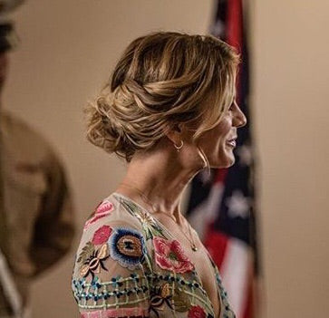 Emilia star HOOP EARRINGS - small HOOP - star - as seen on Emilia Fox on Silent Witness