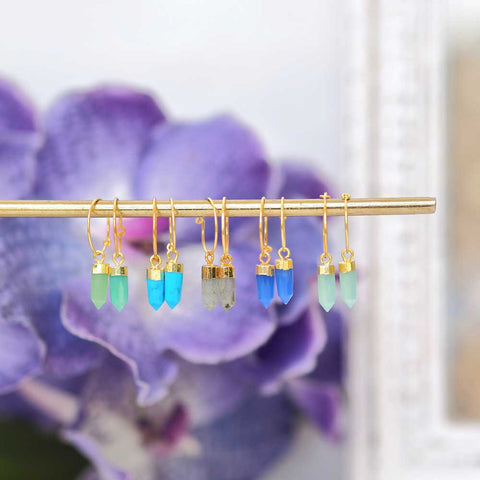 spike hoop earrings