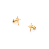 emilia north star studs / EARRINGS, gold
