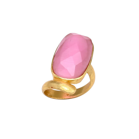 amari COCKTAIL RING - hot pink