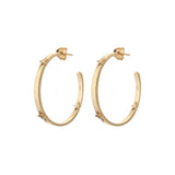 xanthe gold hoops with gold stars