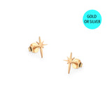 Olivia north star studs / EARRINGS, gold