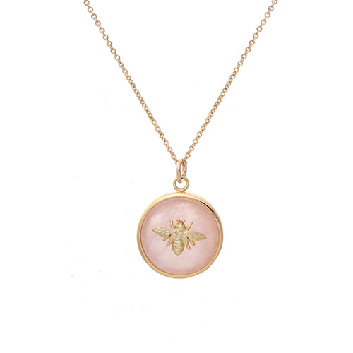 bee NECKLACE - rose