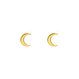 amy tiny moon stud EARRINGS