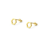 Olivia hexagon studs