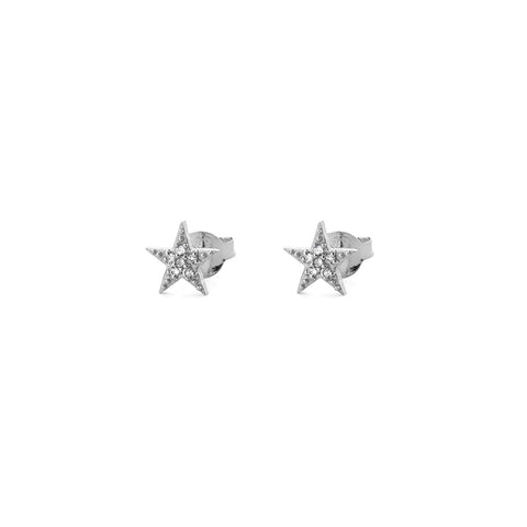 zoe starburst diamante star studs / EARRINGS - gold