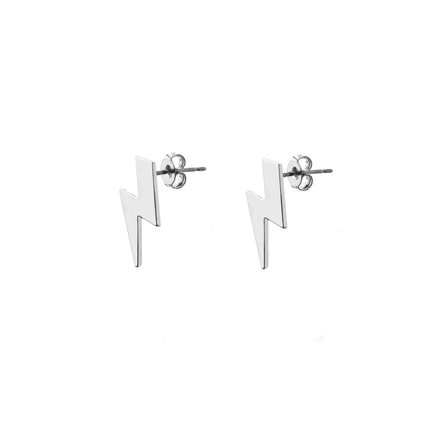 Update more than 70 silver lightning bolt stud earrings best 3tdesign